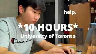 I Studied for 10 HOURS in ONE DAY for my EXAM | University of Toronto