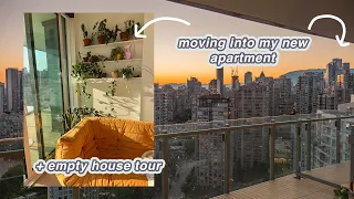 Empty apartment tour + move in with me! // moving vlog 2