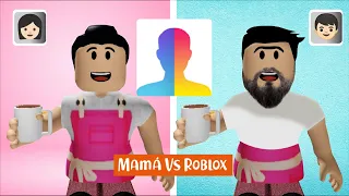 Cómo se vería Mamá si fuera HOMBRE | FaceApp  | Mamá vs Roblox