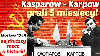 SZACHY 263# Kasparow - Karpow 1984 najdłuższy mecz o mistrzostwo świata w szachach grali 5 miesięcy!