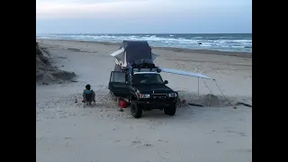 Padre island national sea shore in land cruiser