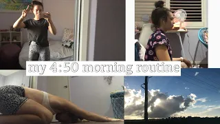 My 4:50am productive school morning routine| Angelle Melissa