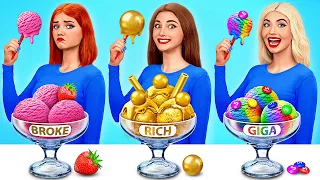 Riche VS Fauché VS Giga Riche Aliments Défi | Moments Marrants par Trend DO Challenge