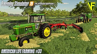 Collecting Hay | American Life Farming | FS19