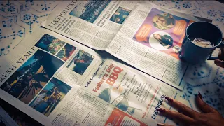 Relaxing ASMR Sunday Newspaper Crinkles (No Talking)