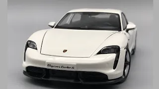 Porsche Taycan Turbo S(2019) Burago 1:24 Diecast Model Car [Simple Review]