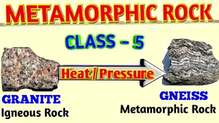 Rocks and Minerals || Metamorphic Rock || Class5