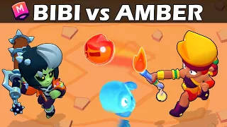 BIBI vs AMBER |🔥🆚🧟‍♀️| 30 Test | Brawl Stars