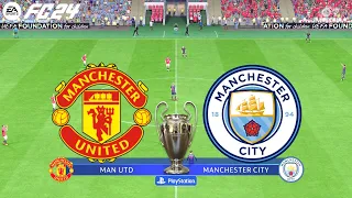 FC 24 | Manchester United vs Manchester City - UEFA Champions League - PS5™ Full Gameplay
