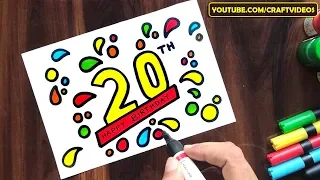 20TH BIRTHDAY CARD IDEAS