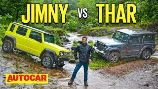 Maruti Suzuki Jimny vs Mahindra Thar - Welcome to the jungle | Comparison | Autocar India