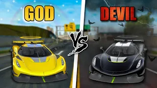 GOD 😇 VS DEVIL 😈 || Extreme Car Driving Simulator