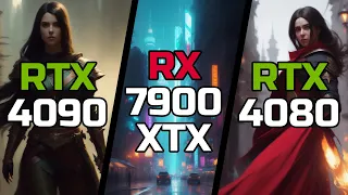 RTX 4090 vs RX 7900 XTX vs RTX 4080 - Test in 8 Games