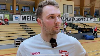 2024/04/27 Kustas Põldoja teise playoff mängu järgne intervjuu.