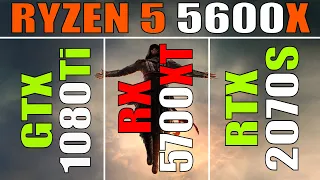 GTX 1080Ti vs RX 5700XT vs RTX 2070 SUPER || RYZEN 5 5600X || PC GAMES TEST ||