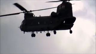 RAF Chinook and Apache Displays at RIAT 2012