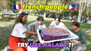 French try UBE HALAYA for the first time 😱💜 UBE in Paris (Part 1)