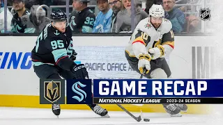 Golden Knights @ Kraken 3/12 | NHL Highlights 2024