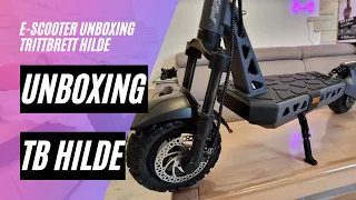 🛴 Trittbrett Hilde 🎁 Unboxing und Probefahrt (48V, 16AH, 500W)