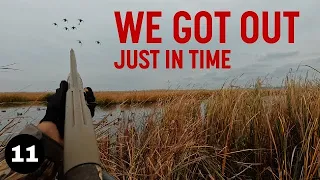 Duck Hunting In the Middle of No Where When A Massive Snow Storm Hits!