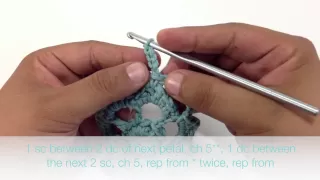 How to Crochet the Adrienne Granny Square