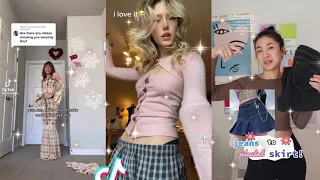 Thrift flip DIY clothes upgrade tik tok compilation