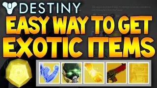 Destiny: Easiest Way To Get Exotic Items (Rarest Armor & Weapons In The Game) - My 1st Exotic