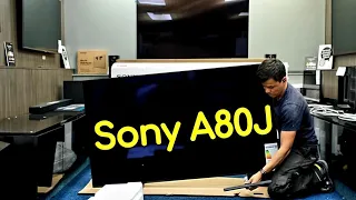 Sony 65" A80J OLED Unboxing, Setup and 4K HDR Video Demos