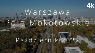 Warszawa Pole Mokotowskie z lotu ptaka | 10.2022 | Warsaw by drone 4K