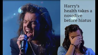 Harry Styles - Poor health, voice is wrecked at the end of 1D (#harrystyles #voice #laryngitis)
