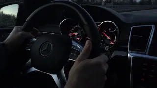 Old topspeed drive German autobahn with a ML63AMG