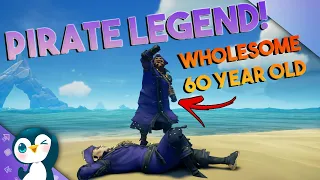 We helped this 60 year old become PIRATE LEGEND! [Sea Of Thieves]