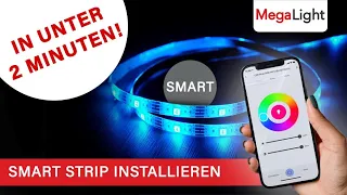 Smart Strip MegaLight installieren in unter 2 Minuten | LED Band für dein Smarthome – RGB & CCT