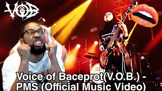 Voice of Baceprot(V.O.B.) - PMS (Official Music Video)[REACTION]