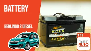 How to replace the car battery Berlingo mk2 1.6 HDI 🔋