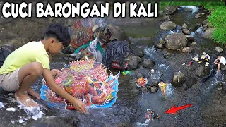 MAIN DI SUNGAI!! DITDIM MINTA ANTAR AYAH CUCI BARONGAN DI KALI..