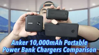 Anker 10,000mAh Portable Power Bank Chargers Comparison