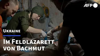 Blut, Angst und Wut: Im Feldlazarett von Bachmut | AFP