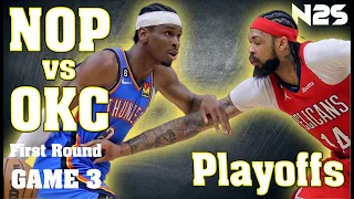 🛑PLAYOFFS - GAME 3 - Oklahoma City THUNDER vs New Orleans PELICANS - NBA 2K24