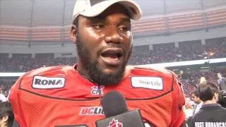CFL 99th Grey Cup: Emotional Post-Game Interview with Khalif Mitchell