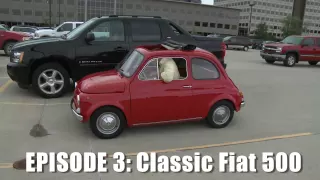 Giant Drives Classic Fiat 500 - CAR and DRIVER