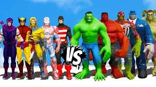 Dark Avengers Army VS Hulk Team - GTA 5 EPIC BATTLE