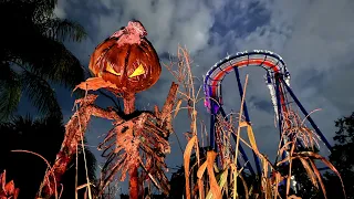 Howl-O-Scream Tampa 2022 COMPLETE WalkThru! All 5 HAUNTED HOUSES + Scare Zones | Opening* Night