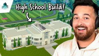 I am building my own high school in The Sims 4!