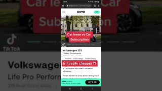 Car Lease vs Car Subscription is it cheaper??