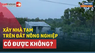 Xây Nhà Tạm Trên Đất Nông Nghiệp Được Không? 1 Số Lưu Ý Khi Xây Nhà Tạm | LuatVietnam