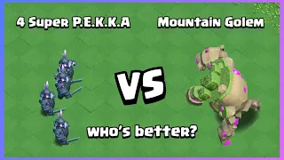 Super P.E.K.K.A VS Mountain Golem | Clash of Clans