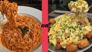 Lisa or Lena ( cheesy food edition)