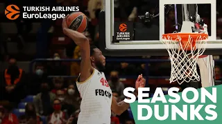 Donta Hall | Season Dunks | 2021-22 Turkish Airlines EuroLeague