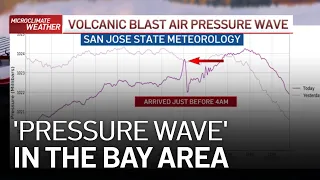 Tonga Volcanic Blast Recorded in the Bay Area